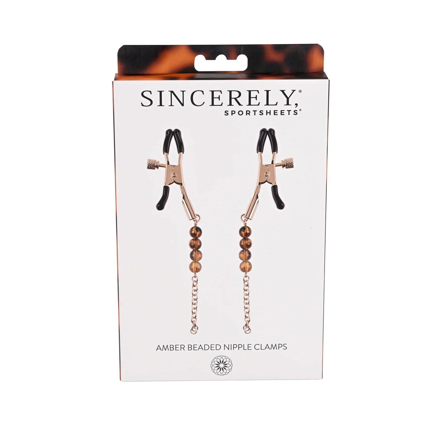 Sincerely Amber Beaded Nipple Clamp - Love It Wet