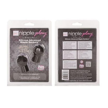 Nipple Play Silicone Advanced Nipple Suckers - Black - Love It Wet