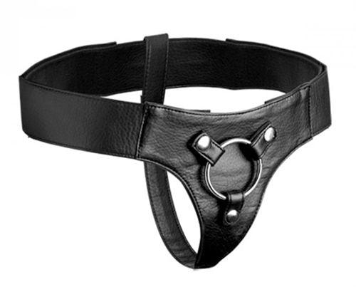 Domina Adjustable Wide Band Strap on Harness - Love It Wet