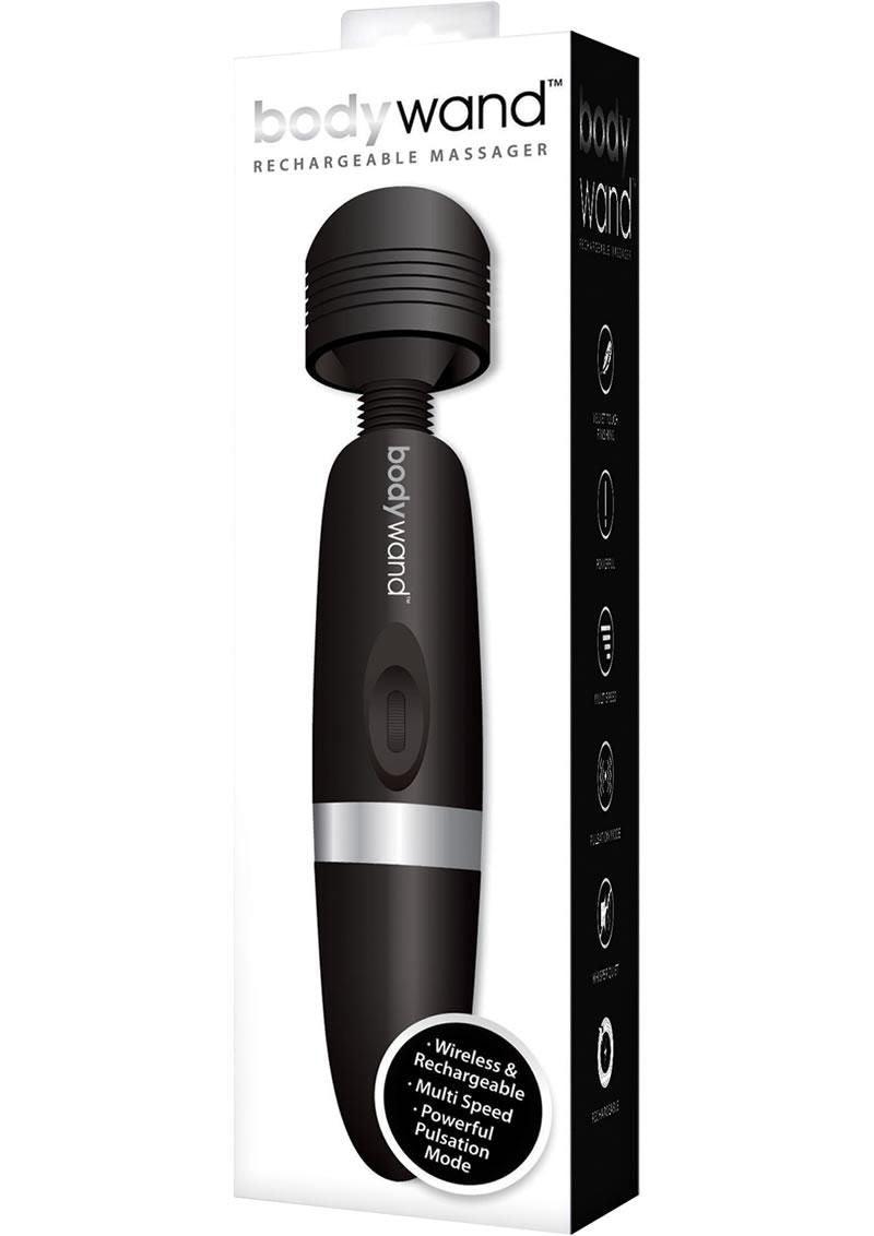 Bodywand Rechargeable Massager - Black - Love It Wet