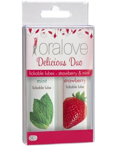 Oral Love Dynamic Duo - Strawberry and Mint - Love It Wet