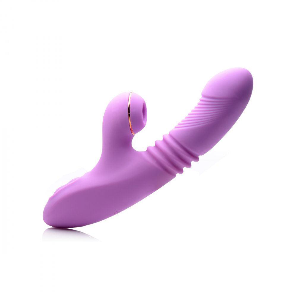 Shegasm Thrusting Suction Rabbit - Purple - Love It Wet