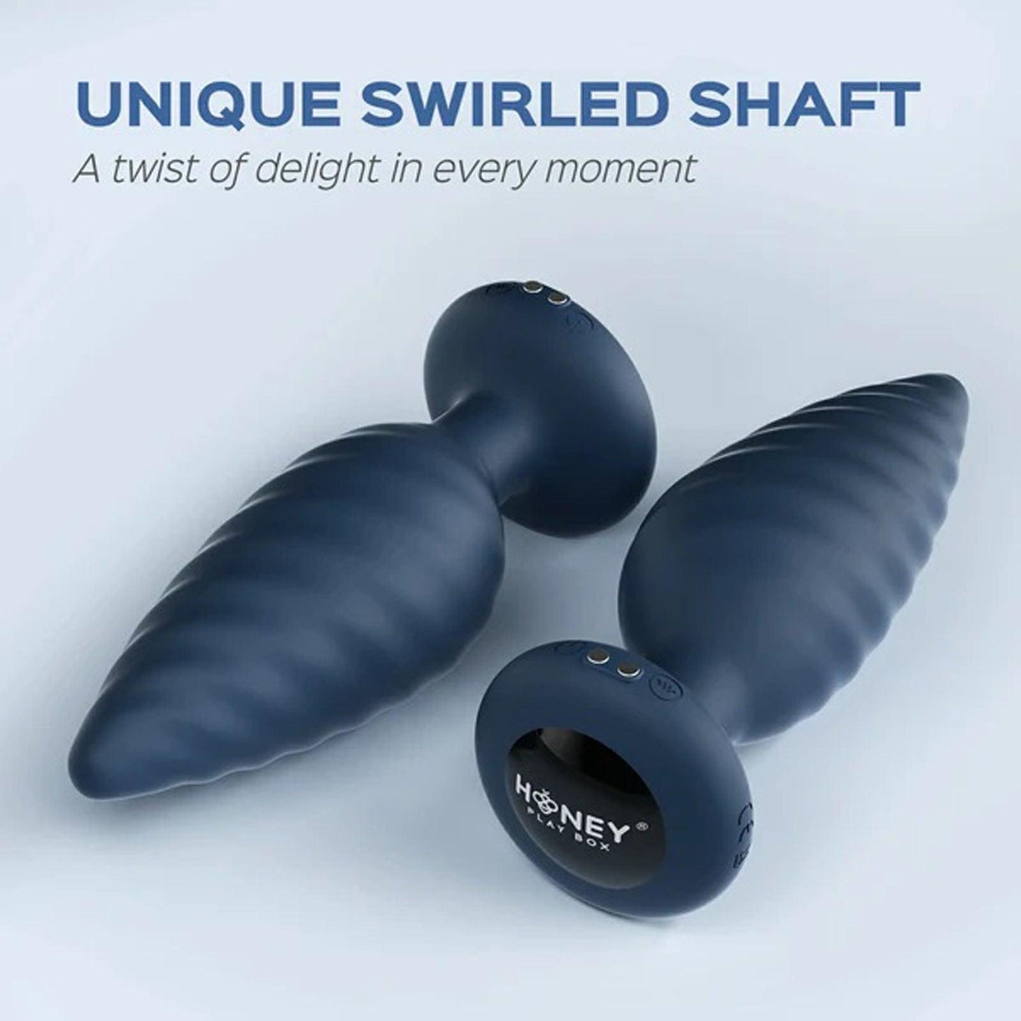 Noah - App Controlled Rotating Butt Plug - Blue - Love It Wet