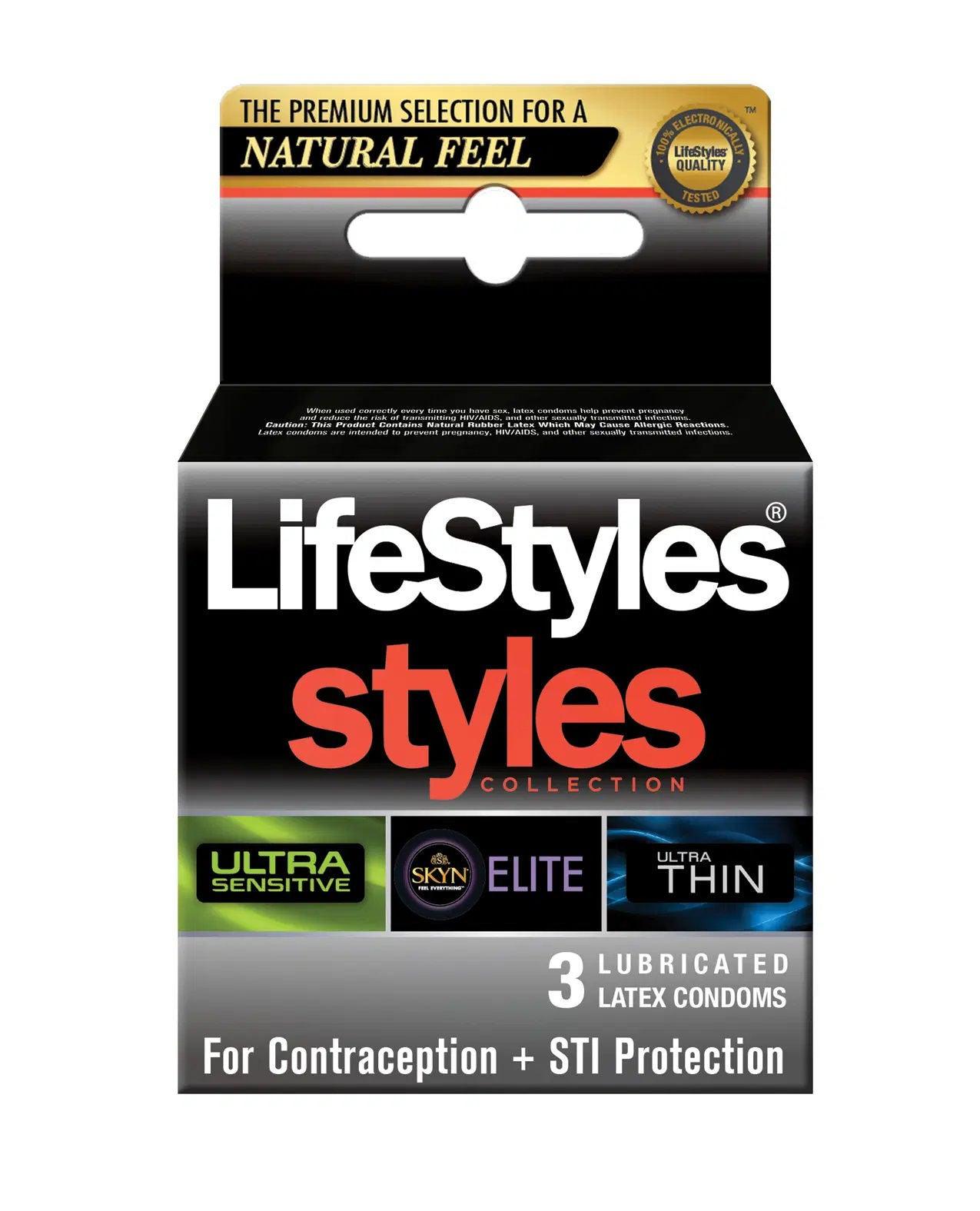 Lifestyles - Styles Sensitive 3 Pk - Love It Wet