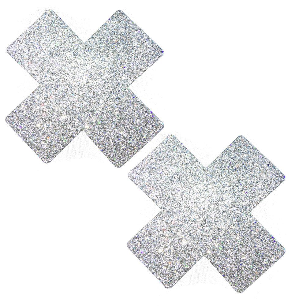 Silver Pixie Dust X-Factor Pasties - Love It Wet