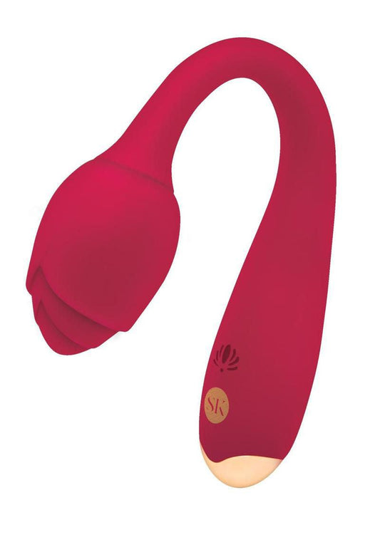 Rosegasm Long Stem Flexi G-Spot Vibe Rose - Red - Love It Wet