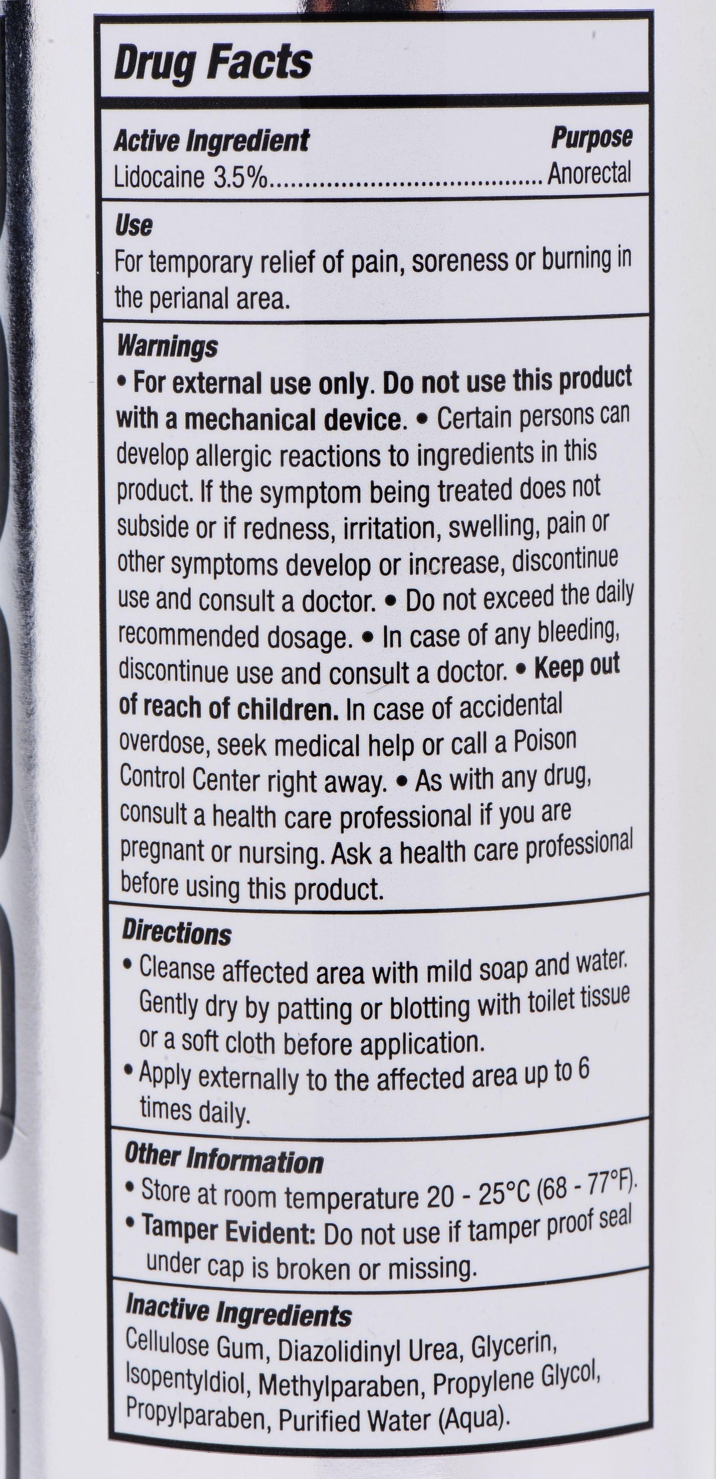 Passion Anal Desensitizing Lubricant - 3.5 Percent Lidocaine - 8.25 Fl. Oz. - Love It Wet