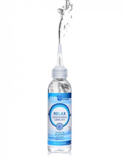 Relax Desensitizing Lubricant With Nozzle Tip - 4 Oz. 118ml - Love It Wet