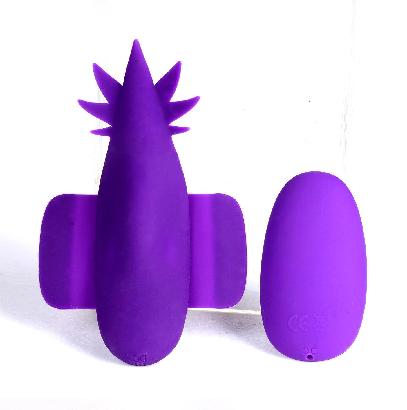 Sativa 10-Function Remote Control Panty Vibrator - 420 Series - Purple - Love It Wet