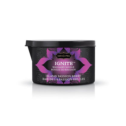 Ignite Massage Candle - Island Passion Berry - 6 Oz. - Love It Wet