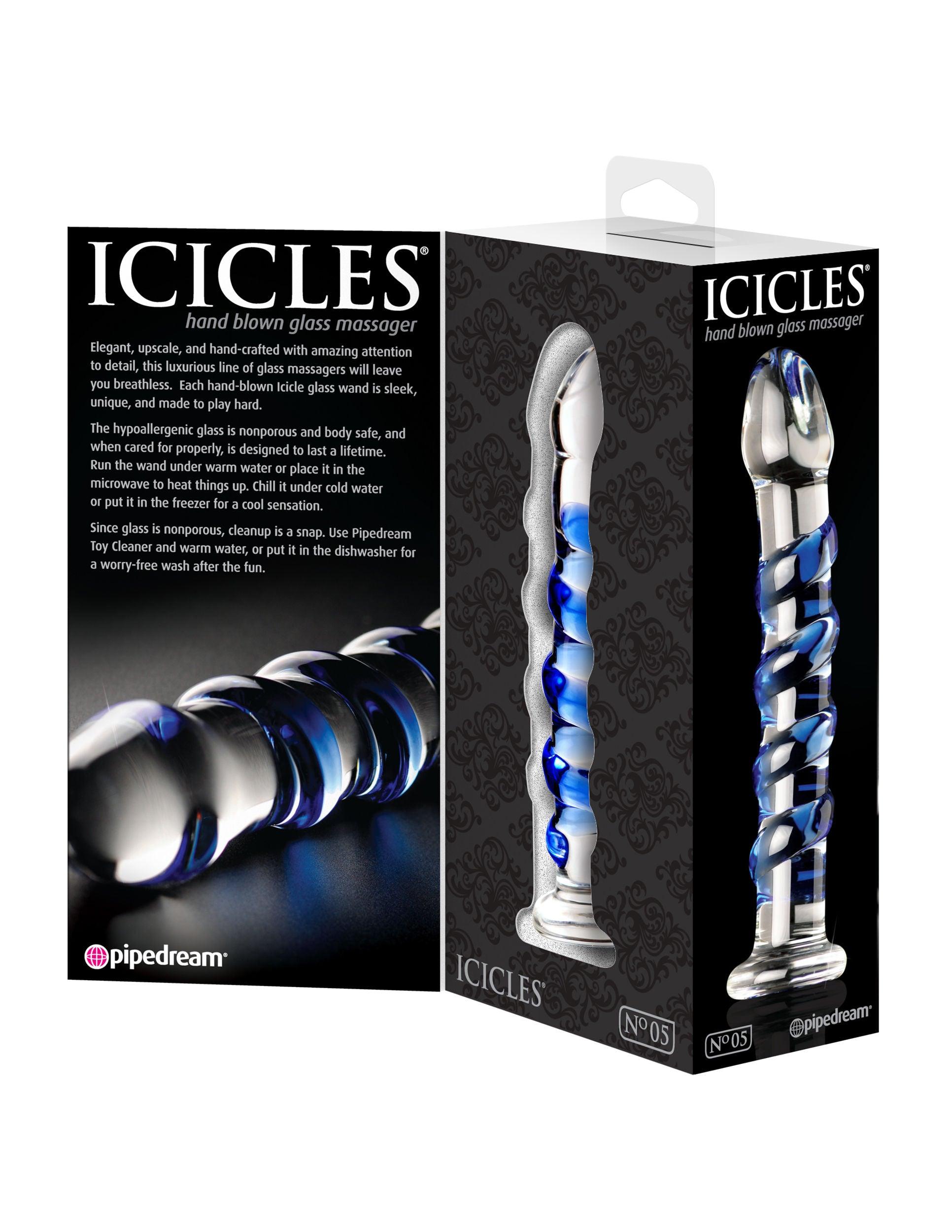 Icicles No. 5 - Clear / Blue - Love It Wet