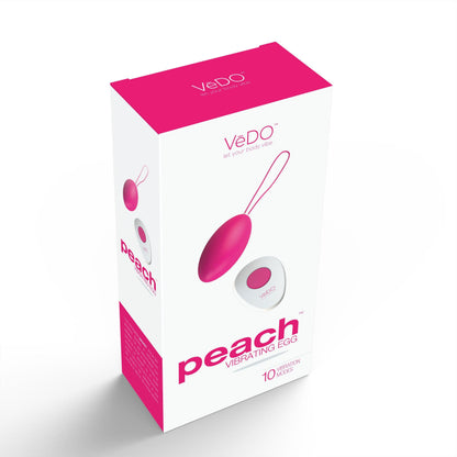 Peach Vibrating Egg - Foxy Pink - Love It Wet