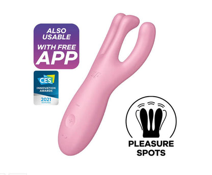 Satisfyer Threesome 4 - Pink - Love It Wet