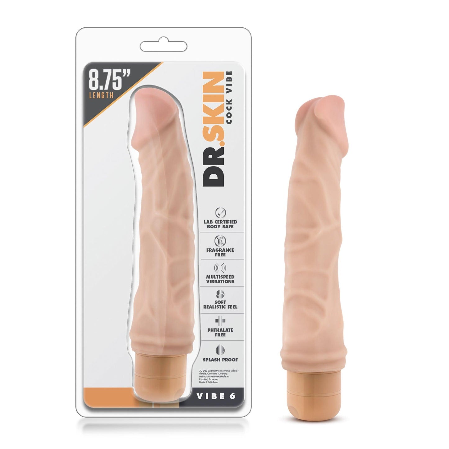 Dr. Skin - Cock Vibe 6 - Beige - Love It Wet