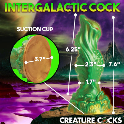 Nebula Alien Silicone Dildo - Green - Love It Wet