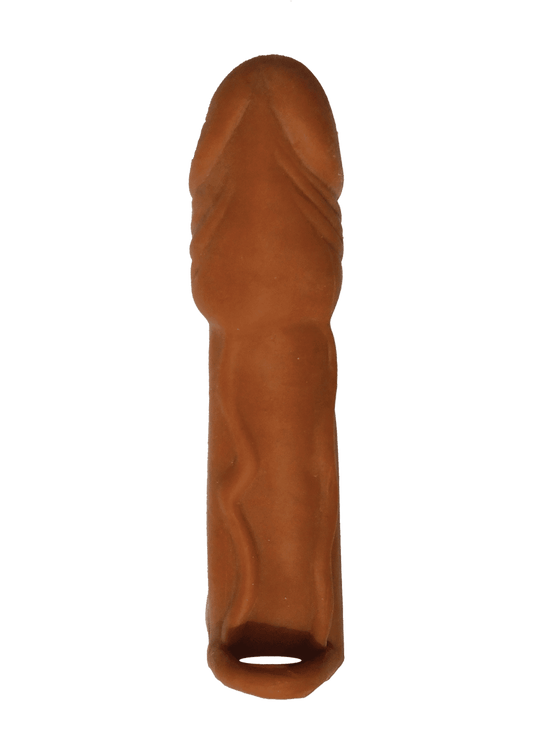 Skinsations Latin Lover Series Husky Lover 7 Inch Vibrating - Brown - Love It Wet