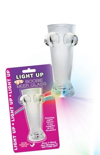 Light Up Boobie Beer Glass - Love It Wet