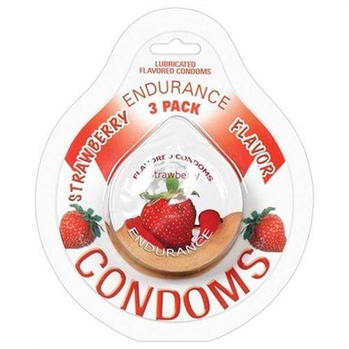 Endurance Condoms - Banana - 3 Pack - Love It Wet