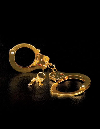 Fetish Fantasy Gold Metal Cuffs - Gold - Love It Wet