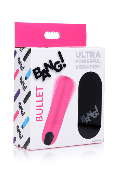 Bang Vibrating Bullet With Remote Control - Black - Love It Wet