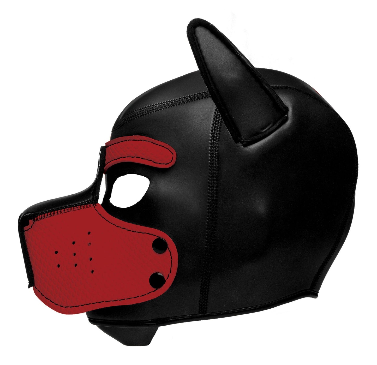 Spike Neoprene Puppy Hood - Red - Love It Wet