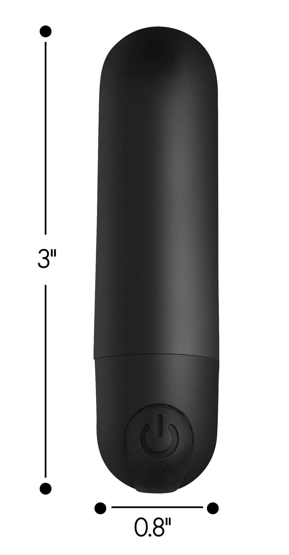 Bang Vibrating Bullet With Remote Control - Black - Love It Wet