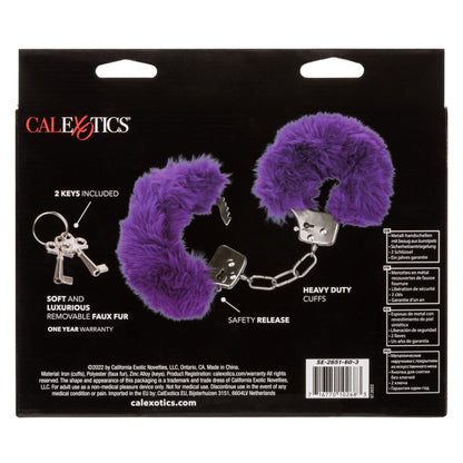 Ultra Fluffy Furry Cuffs - Black - Love It Wet