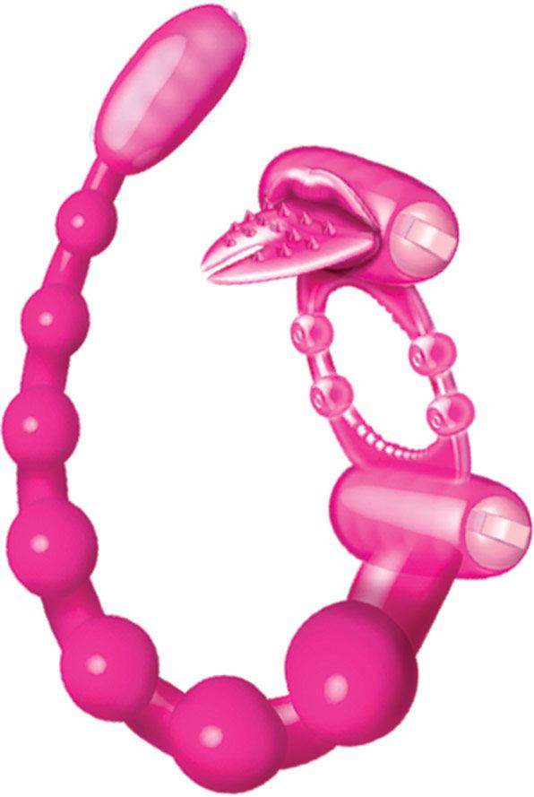 Super Xtreme Vibe Scorpion With Dual Stinger Anal Vibe - Magenta - Love It Wet