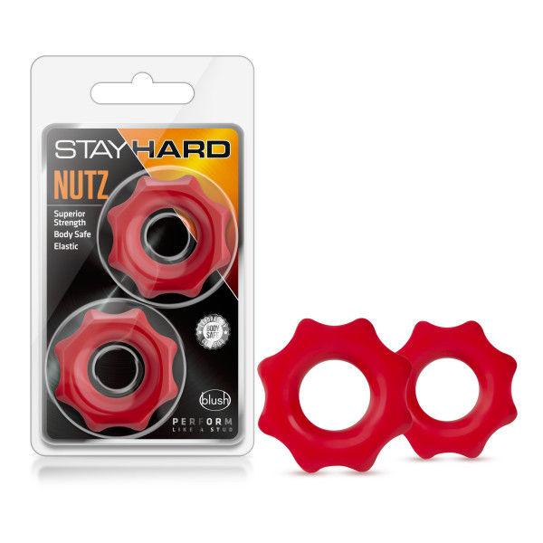 Stay Hard - Donut Rings Oversized - Red - Love It Wet