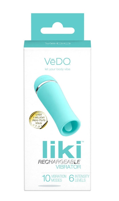 Liki Rechargeable Flicker Vibe - Tease Me Turqoise - Love It Wet