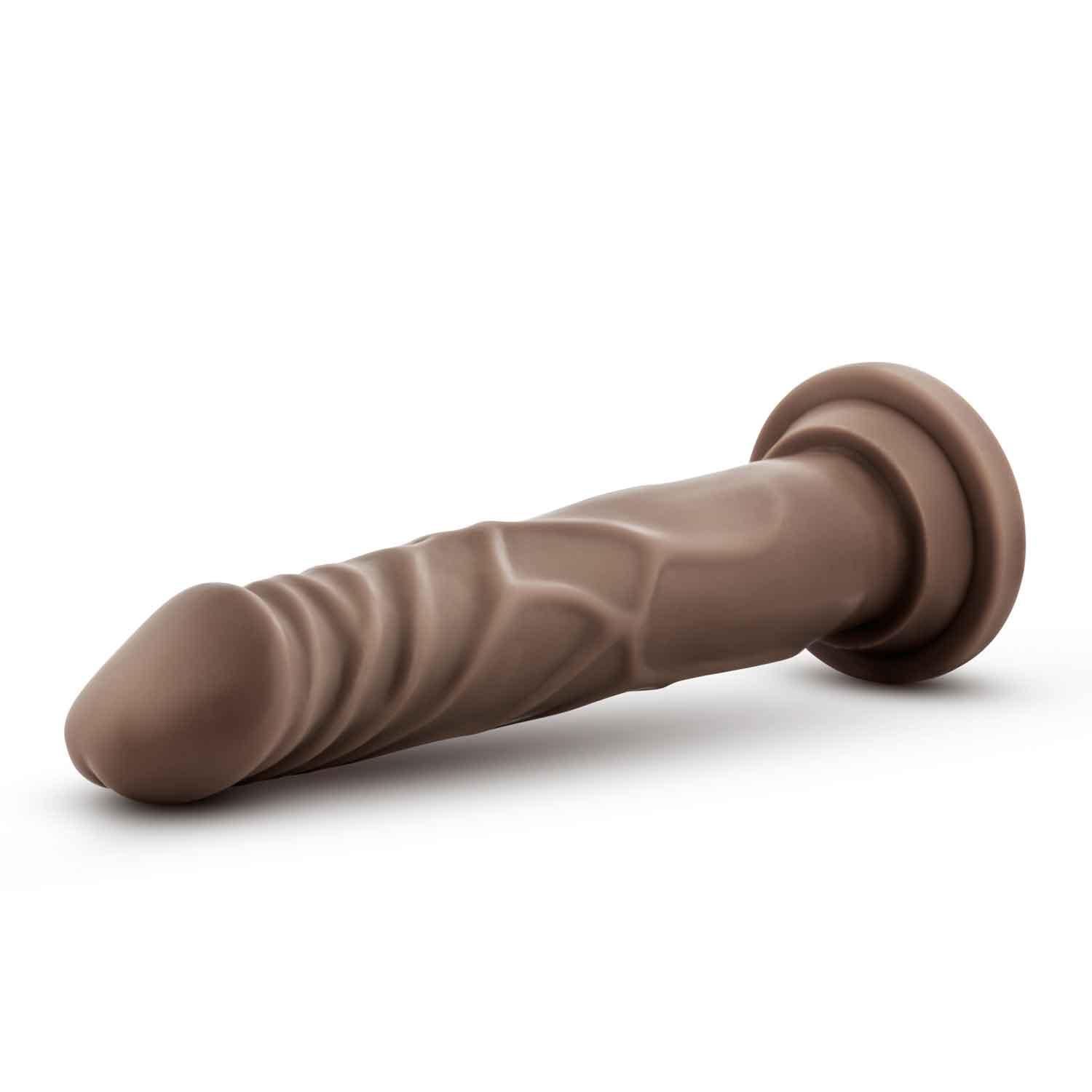 Dr. Skin Silicone - Dr. Carter - 7 Inch Dong With Suction Cup - Chocolate - Love It Wet