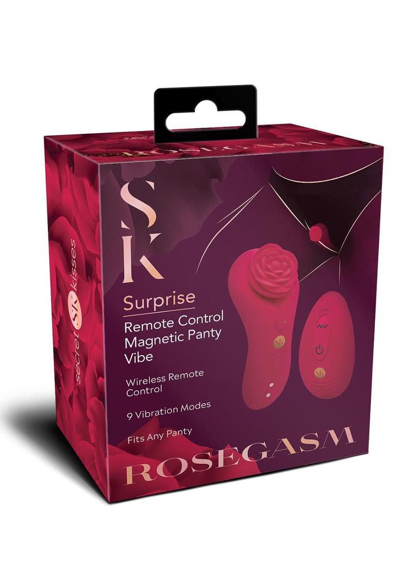 Rosegasm Rose Surprise Panty Vibe - Red - Love It Wet