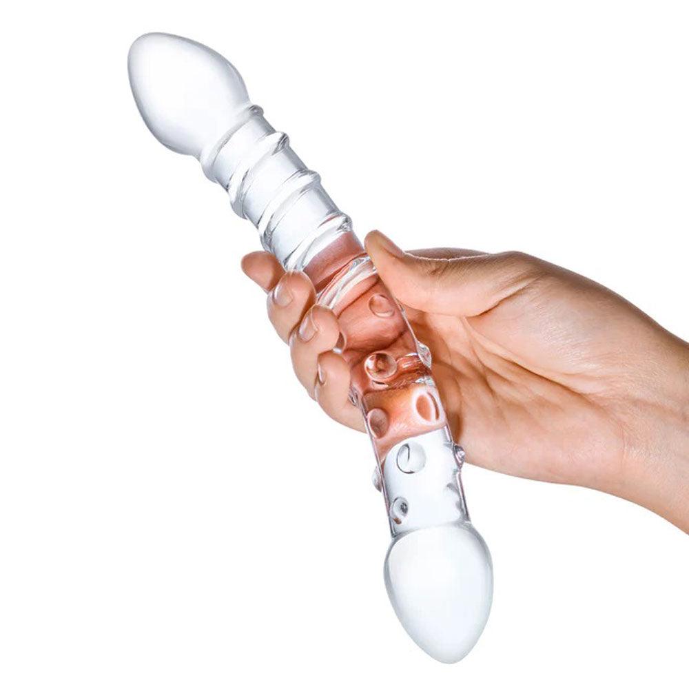 Double Trouble Glass Dildo - Love It Wet