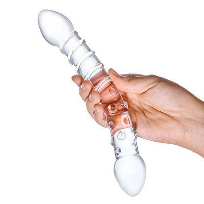 Double Trouble Glass Dildo - Love It Wet