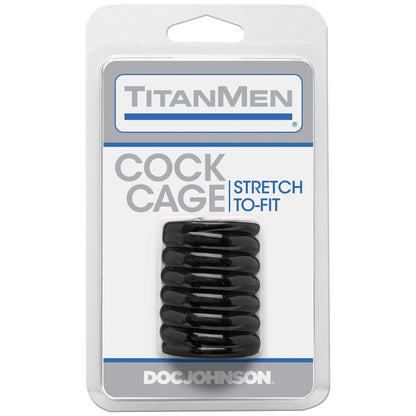 Titanmen Cock Cage - Black - Love It Wet