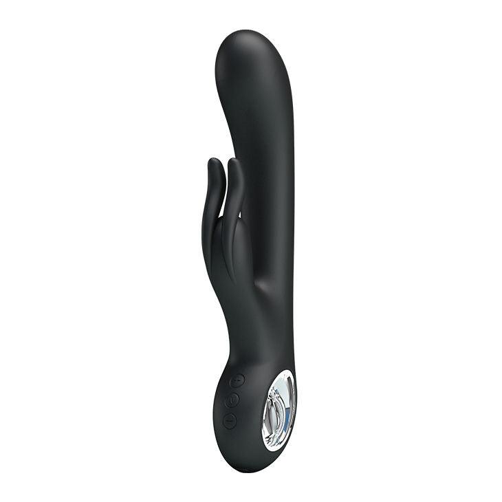 Pretty Love Carina 7 Function Rabbit Syle Vibrator - Black - Love It Wet