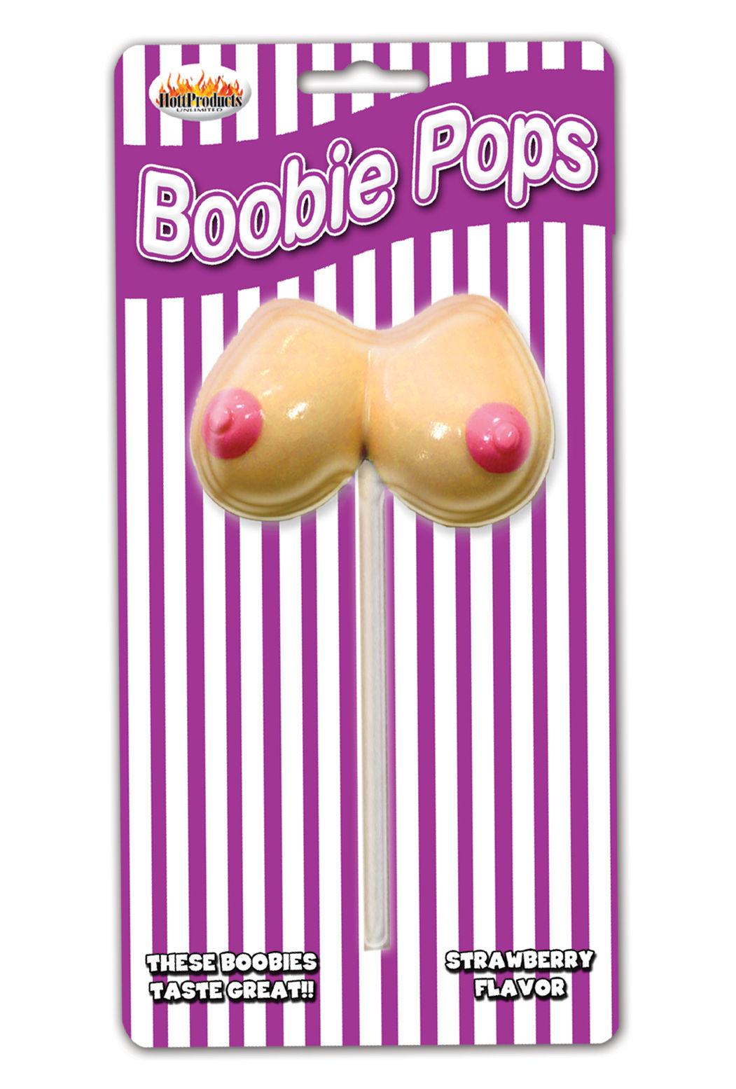 Boobie Pops - Strawberry - Love It Wet