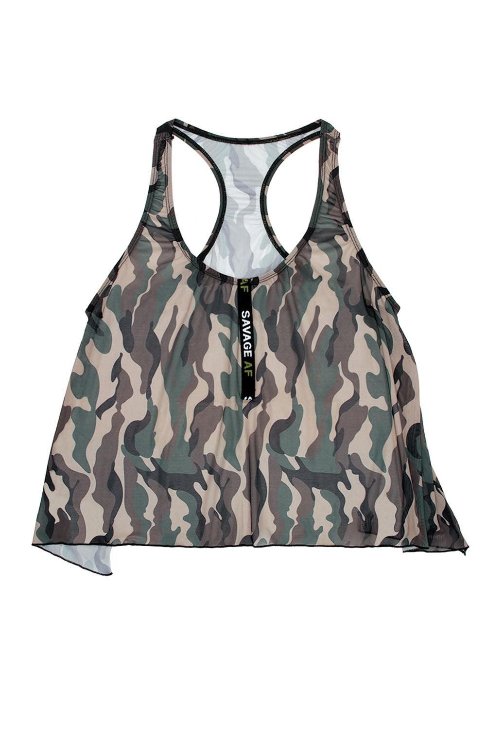 Savage Af Swing Top - Forest Camo - S/m - Love It Wet