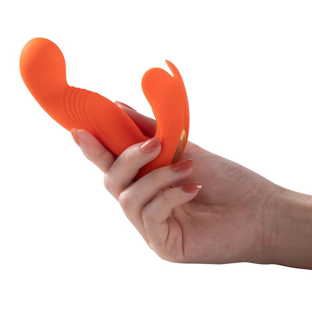 Crave 3 - G-Spot and Clit Vibrator - Orange - Love It Wet