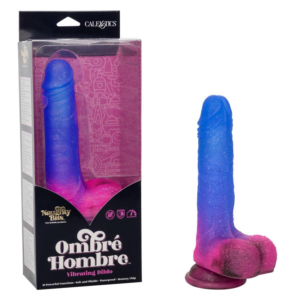 Naughty Bits Ombre Hombre Vibrating Dildo - Love It Wet