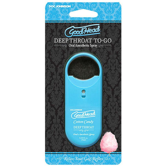 Goodhead - Deep Throat Spray to-Go - Cotton Candy - 0.30 Fl. Oz. - Love It Wet