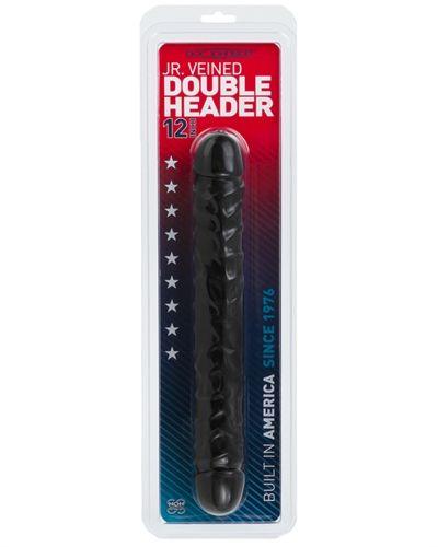 Jr. Veined Double Header 12 Inches - Black - Love It Wet