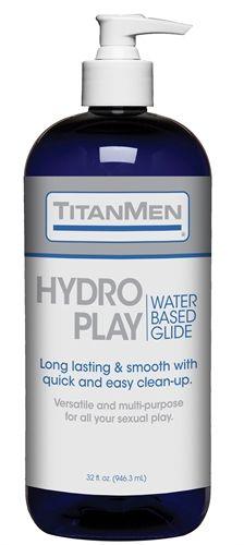 Titanmen Hydro Play Water Based Glide - Bulk - 32 Fl. Oz. - Love It Wet