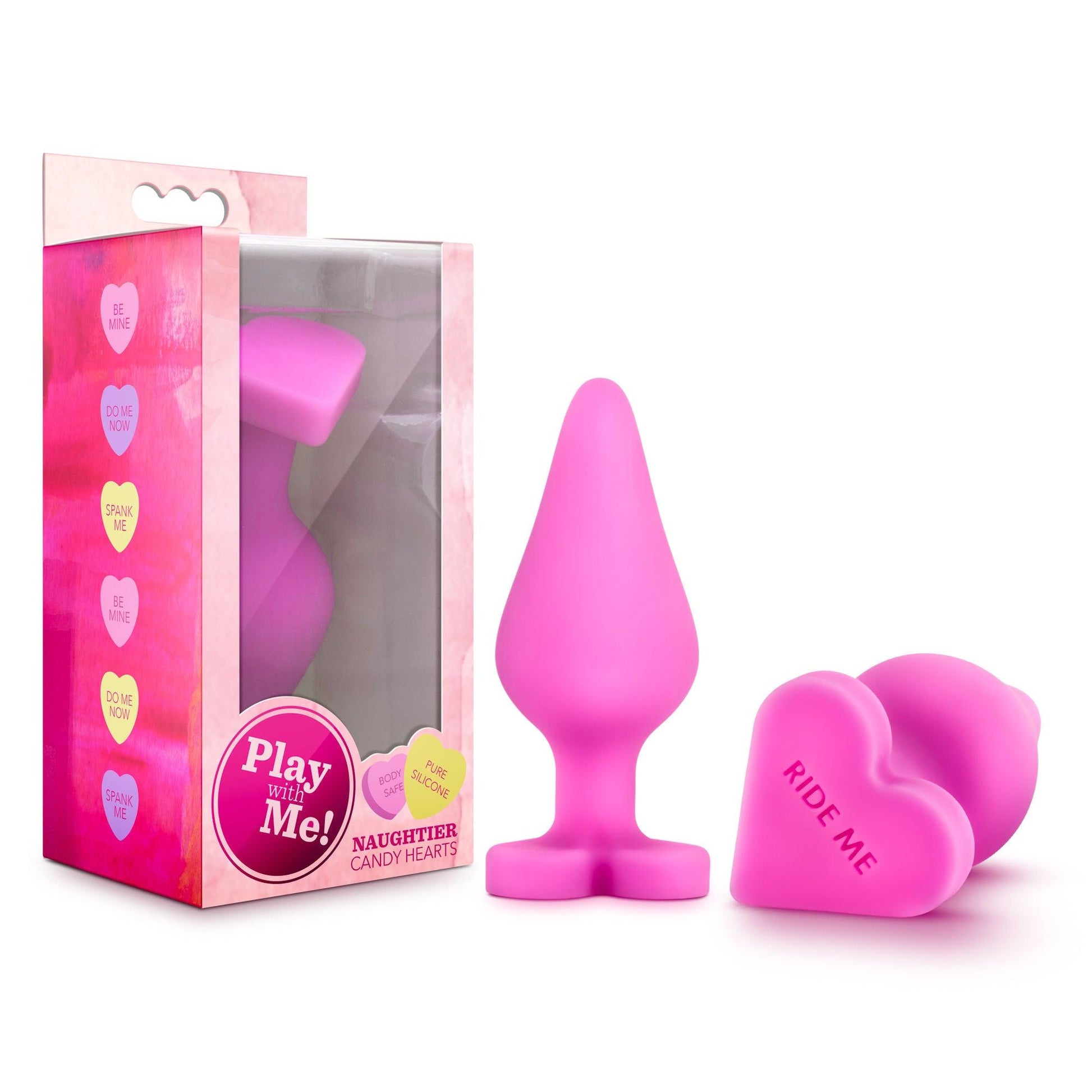 Naughtier Candy Hearts - Ride Me - Pink - Love It Wet