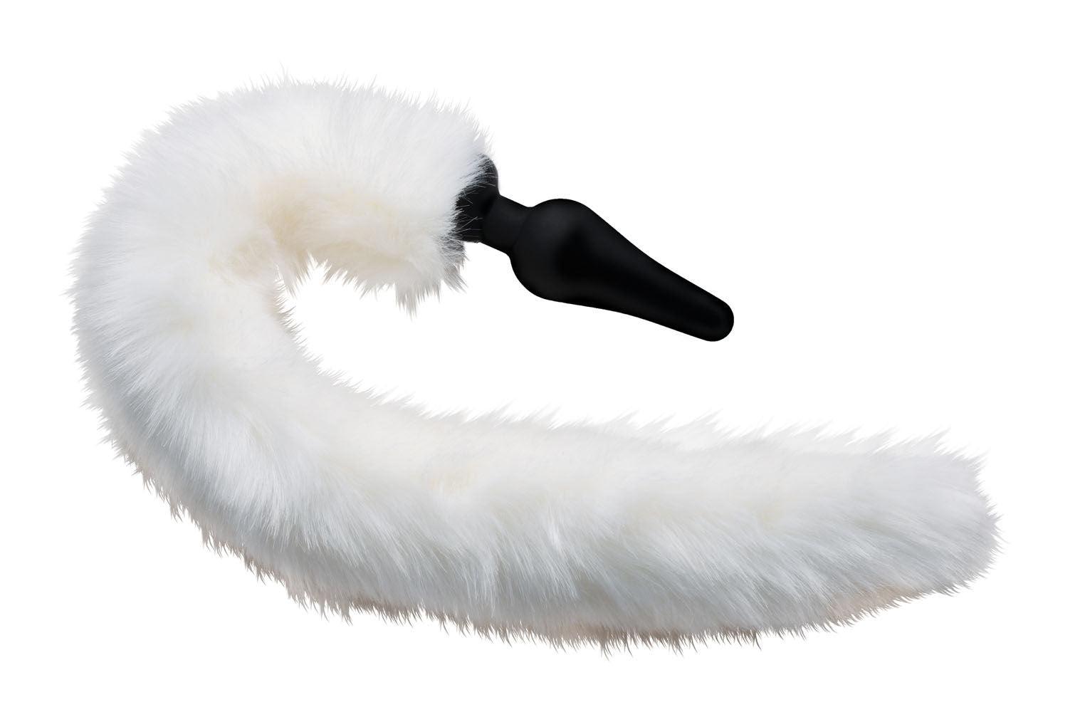 White Fox Tail Anal Plug and Ears Set - Love It Wet