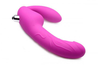 Royal Rider Vibrating Strapless Strap- on Dildo - Pink - Love It Wet