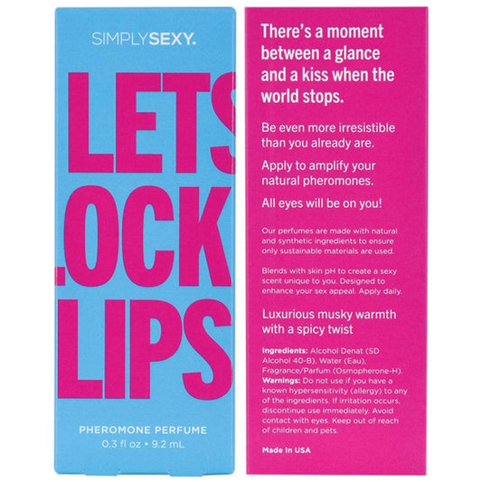 Simply Sexy Pheromone Perfume - Lets Lock Lips 0.3 Oz - Love It Wet