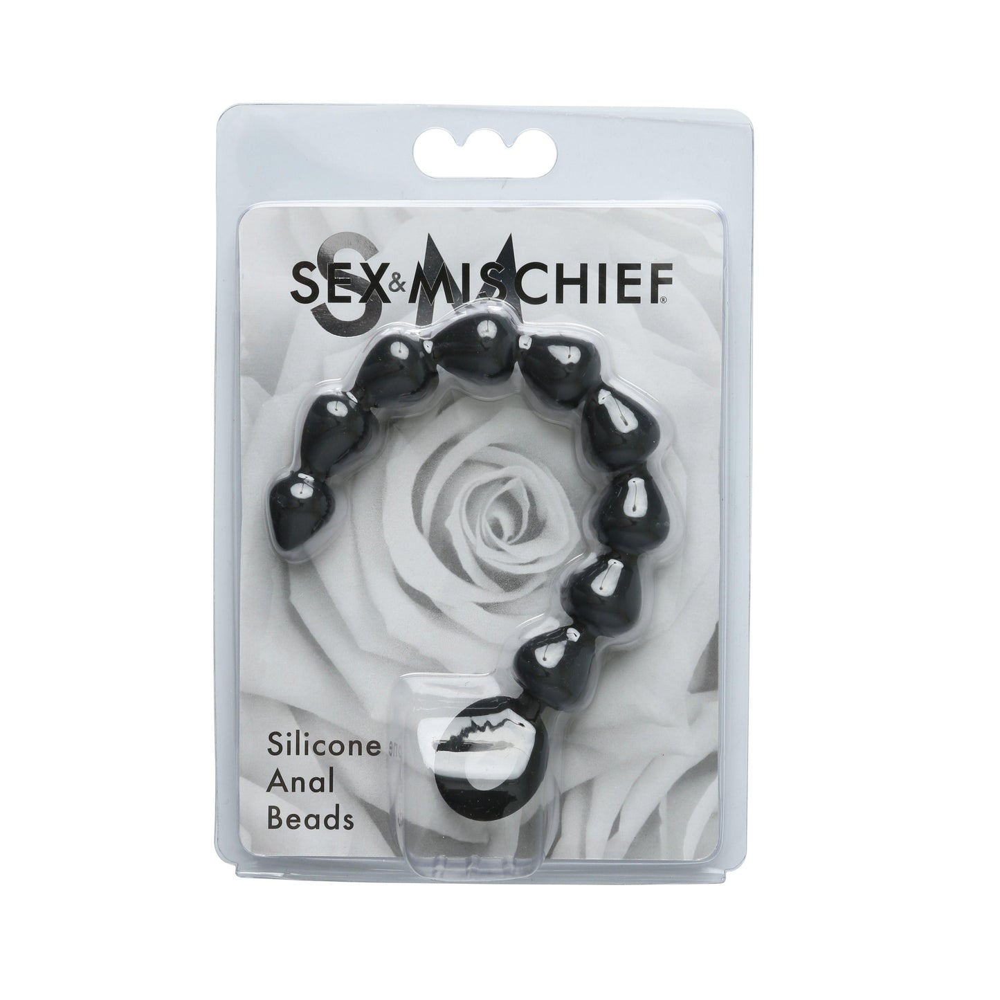 Sex and Mischief Silicone Anal Beads - Black - Love It Wet