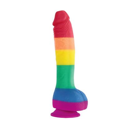 Colours Pride Edition - 8 Inch Dong - Rainbow - Love It Wet