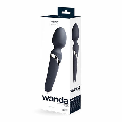 Wanda Rechargeable Wand - Just Black - Love It Wet